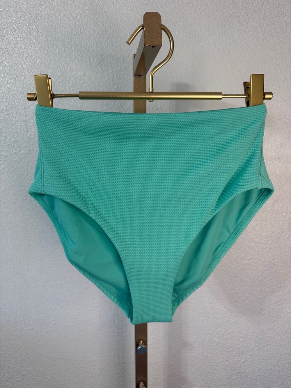 SPANX -tropical turquoise High-Waist shaping- Swim Bottoms - Size XS